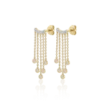 Diamond earrings in gold