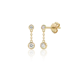 Diamond earrings in gold