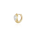 Diamond mono earring in gold