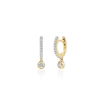 Diamond earrings in gold (0,28 ct)