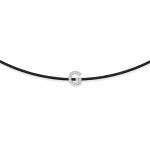 Black string bracelet with diamonds – letter G