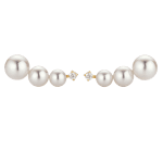 YANA NESPER pearl and diamond earrings in gold APPASSIONATA