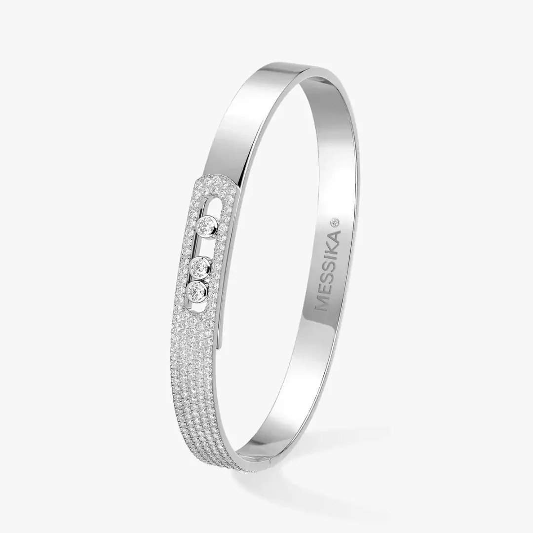 Messika Move NOA aukso apyrankė su deimantais bangle