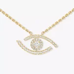 MESSIKA diamond necklace in gold LUCKY EYE