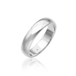 Wedding golden ring (width 5 mm)
