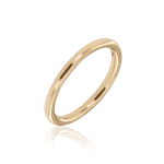 Vestuvinis aukso žiedas (plotis 2 mm)