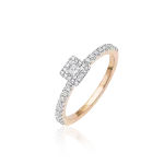 Diamond ring in gold